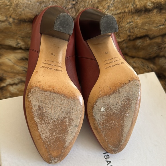 Isabel Marant Darilay Leather Ankle Boots - Picture 6 of 7